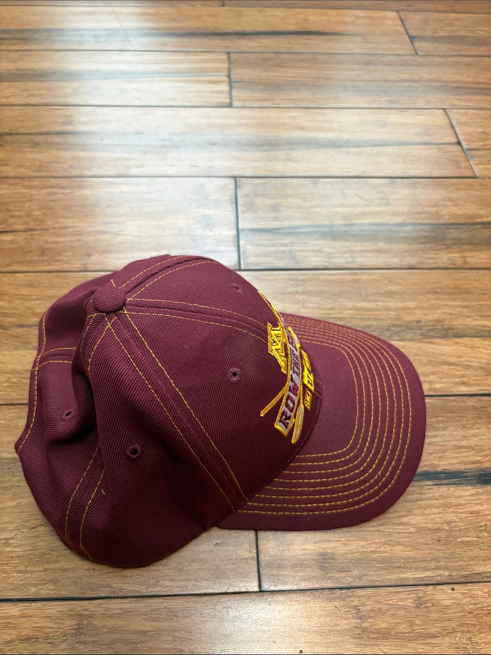 'Row the Boat' Snapback University of Minnesota Gophers Maroon Zephyr Hat Cap - Picture 6 of 7